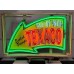 New Texaco Animated Arrow Painted Neon Sign 72"W x 44"H